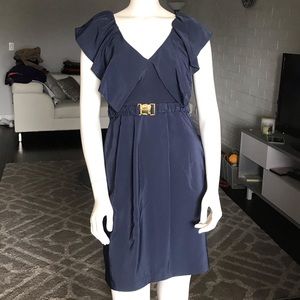 Navy Belted H&M Dress
